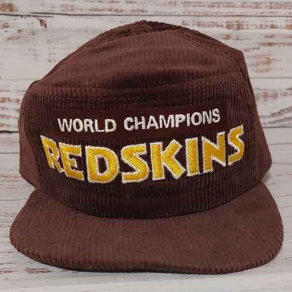 Vintage World Champions Redskins New Era Corduroy snapback cap - Picture 1 of 8
